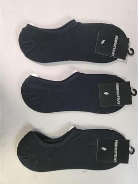 [343] PERFECTDAY Socks One Size unisex Blk No-Show Low Cut Liner Everyday Wear,
